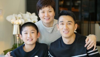 “我的速度像爸爸，我的手感像妈妈，我叫商竣程”