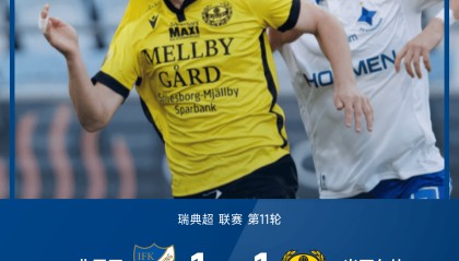 ⚽瑞典超战报：索雷尔破门，特劳斯塔松追平，米亚尔比1-1北雪平